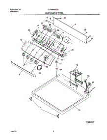 07 - Control Panel parts for Frigidaire Dryer GLGR642AS0 from AppliancePartsPros.com