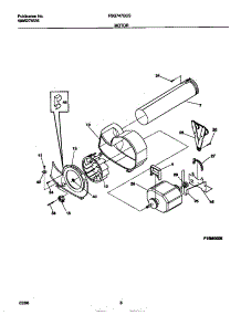 05 - Motor parts for Frigidaire Dryer FSG747GCS0 from AppliancePartsPros.com