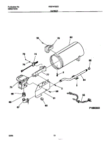 06 - Burner parts for Frigidaire Dryer FSG747GCS0 from AppliancePartsPros.com