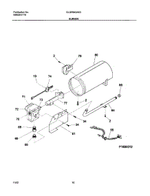 11 - Burner parts for Frigidaire Dryer GLGR642AS3 from AppliancePartsPros.com