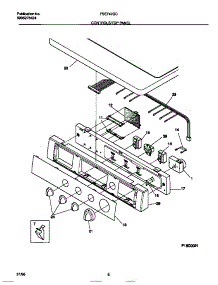 04 - Controls / Top Panel parts for Frigidaire Dryer FSE747GCS0 from AppliancePartsPros.com