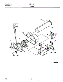 05 - Motor parts for Frigidaire Dryer FSE747GCS0 from AppliancePartsPros.com