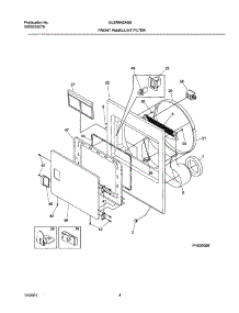 05 - Frnt Pnl,Door parts for Frigidaire Dryer GLER642AS0 from AppliancePartsPros.com