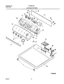 07 - Control Panel parts for Frigidaire Dryer GLGR642AS1 from AppliancePartsPros.com