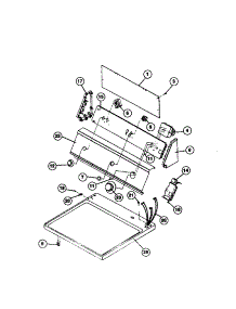 04 - Control Panel parts for Frigidaire Dryer FDG546DBD1 from AppliancePartsPros.com