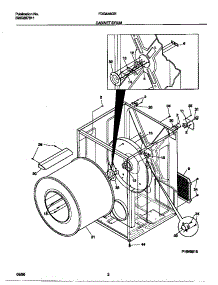 02 - Cabinet / Drum parts for Frigidaire Dryer FDG646GES0 from AppliancePartsPros.com