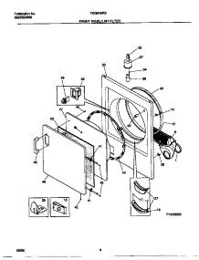 03 - Front Panel / Lint Filter parts for Frigidaire Dryer FDG546NBS2 from AppliancePartsPros.com