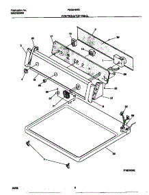 04 - Controls / Top Panel parts for Frigidaire Dryer FDG546NBS2 from AppliancePartsPros.com