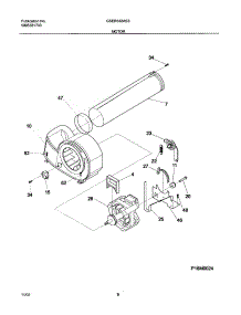 09 - Motor parts for Frigidaire Dryer GSER642AS3 from AppliancePartsPros.com