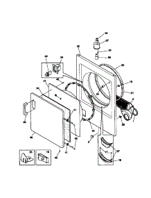 03 - Front Panel / Lint Filter parts for Frigidaire Dryer FDG546NBT1 from AppliancePartsPros.com