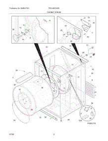 03 - Cabinet / Drum parts for Frigidaire Dryer FEQ1452CKS0 from AppliancePartsPros.com