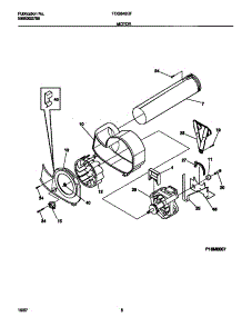 05 - Motor parts for Frigidaire Dryer FDG848GFS0 from AppliancePartsPros.com