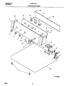 04 - P16c0054 Control Panel parts for Frigidaire Dryer FDG647RFS1 from AppliancePartsPros.com