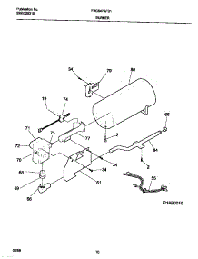 06 - P16b0010 Burner,Valve parts for Frigidaire Dryer FDG647RFS1 from AppliancePartsPros.com