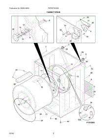 03 - Cabinet / Drum parts for Frigidaire Dryer FERB5700DS0 from AppliancePartsPros.com