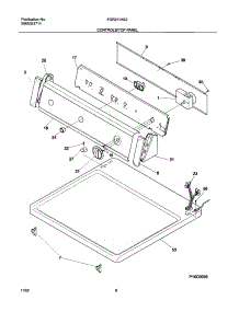 07 - Controls / Top Panel parts for Frigidaire Dryer FGR211AS2 from AppliancePartsPros.com