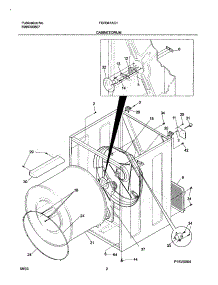 03 - Cabinet / Drum parts for Frigidaire Dryer FGR341AC1 from AppliancePartsPros.com