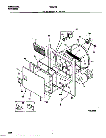 03 - Front Panel / Lint Filter parts for Frigidaire Dryer FDG747GES0 from AppliancePartsPros.com