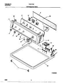 04 - Controls / Top Panel parts for Frigidaire Dryer FDG747GES0 from AppliancePartsPros.com