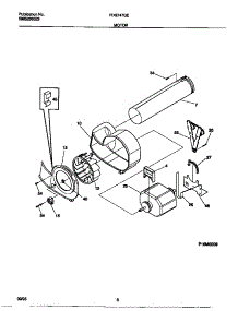05 - Motor parts for Frigidaire Dryer FDG747GES0 from AppliancePartsPros.com