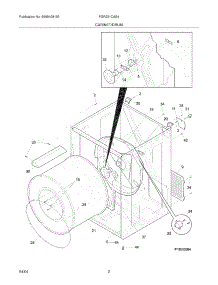 03 - Cabinet / Drum parts for Frigidaire Dryer FGR231CAS4 from AppliancePartsPros.com