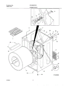 03 - Dry Cab,Heater parts for Frigidaire Dryer FDGS69RHW0 from AppliancePartsPros.com