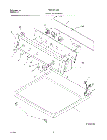 07 - Control Panel parts for Frigidaire Dryer FDGS69RHW0 from AppliancePartsPros.com