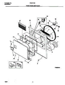 03 - Front Panel / Lint Filter parts for Frigidaire Dryer FSG747GES1 from AppliancePartsPros.com