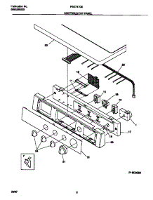 04 - Controls / Top Panel parts for Frigidaire Dryer FSG747GES1 from AppliancePartsPros.com