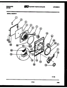 03 - Door Parts parts for Frigidaire Dryer DGCSFW1 from AppliancePartsPros.com