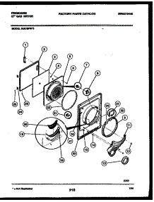 03 - Door Parts parts for Frigidaire Dryer DGCSFW3 from AppliancePartsPros.com