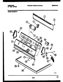 04 - Console And Control Parts parts for Frigidaire Dryer DGCSFW3 from AppliancePartsPros.com