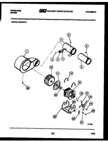 05 - Motor And Blower Parts parts for Frigidaire Dryer DGCSFW1 from AppliancePartsPros.com