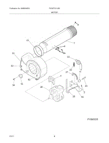 09 - Motor parts for Frigidaire Dryer FAQG7021LB0 from AppliancePartsPros.com