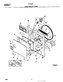 03 - Front Panel / Lint Filter parts for Frigidaire Dryer FDE436RES0 from AppliancePartsPros.com
