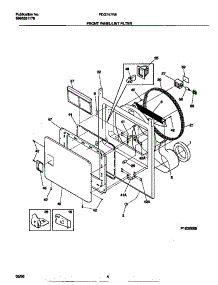 03 - Front Panel / Lint Filter parts for Frigidaire Dryer FDG747RES0 from AppliancePartsPros.com