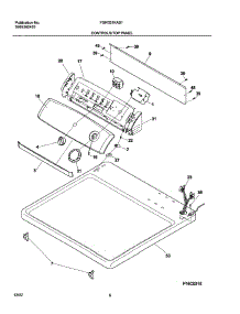 07 - Controls / Top Panel parts for Frigidaire Dryer FGR331KAS1 from AppliancePartsPros.com