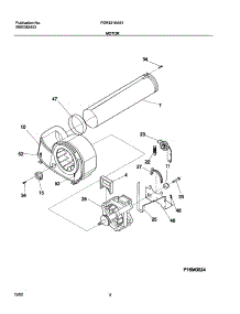09 - Motor parts for Frigidaire Dryer FGR331KAS1 from AppliancePartsPros.com