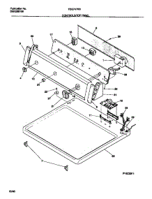 04 - Controls / Top Panel parts for Frigidaire Dryer FDG747RBT1 from AppliancePartsPros.com
