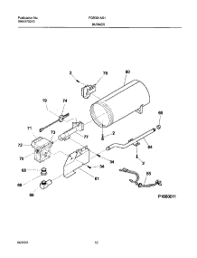 11 - Burner,Valve parts for Frigidaire Dryer FGR331AS1 from AppliancePartsPros.com