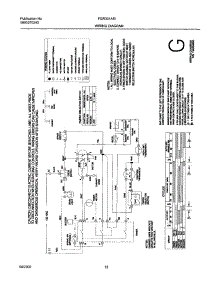 12 - 134054800 Wiring Diagram parts for Frigidaire Dryer FGR331AS1 from AppliancePartsPros.com