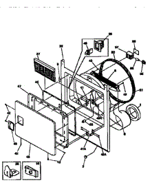 Front Panel / Lint Filter parts for Frigidaire Dryer FSG747GC from AppliancePartsPros.com