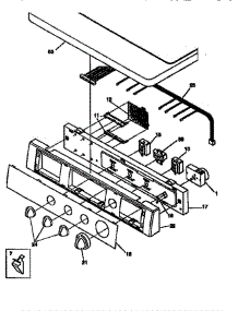 Controls / Top Panel parts for Frigidaire Dryer FSG747GC from AppliancePartsPros.com