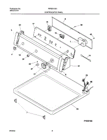 07 - Control Panel parts for Frigidaire Dryer FER231AS1 from AppliancePartsPros.com