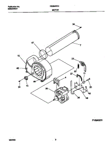 05 - Motor,Blower parts for Frigidaire Dryer FSG848RHS0 from AppliancePartsPros.com