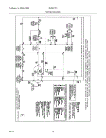 12 - Wiring Diagram parts for Frigidaire Dryer GLEQ2170KS0 from AppliancePartsPros.com