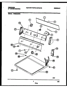 04 - Console And Control Parts parts for Frigidaire Dryer FDE546DBL0 from AppliancePartsPros.com