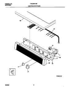 04 - P16c0124 Control Panel parts for Frigidaire Dryer FSG346RHS0 from AppliancePartsPros.com