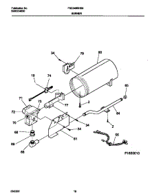 06 - P16b0010 Burner,Valve parts for Frigidaire Dryer FSG346RHS0 from AppliancePartsPros.com
