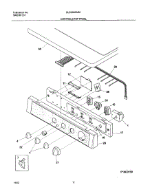07 - Controls / Top Panel parts for Frigidaire Dryer GLEQ642AS2 from AppliancePartsPros.com